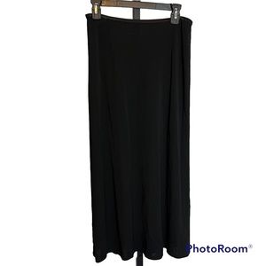 J. Jill Black Rayon Pull On Skirt, size Medium Petite